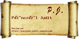 Pánczél Judit névjegykártya